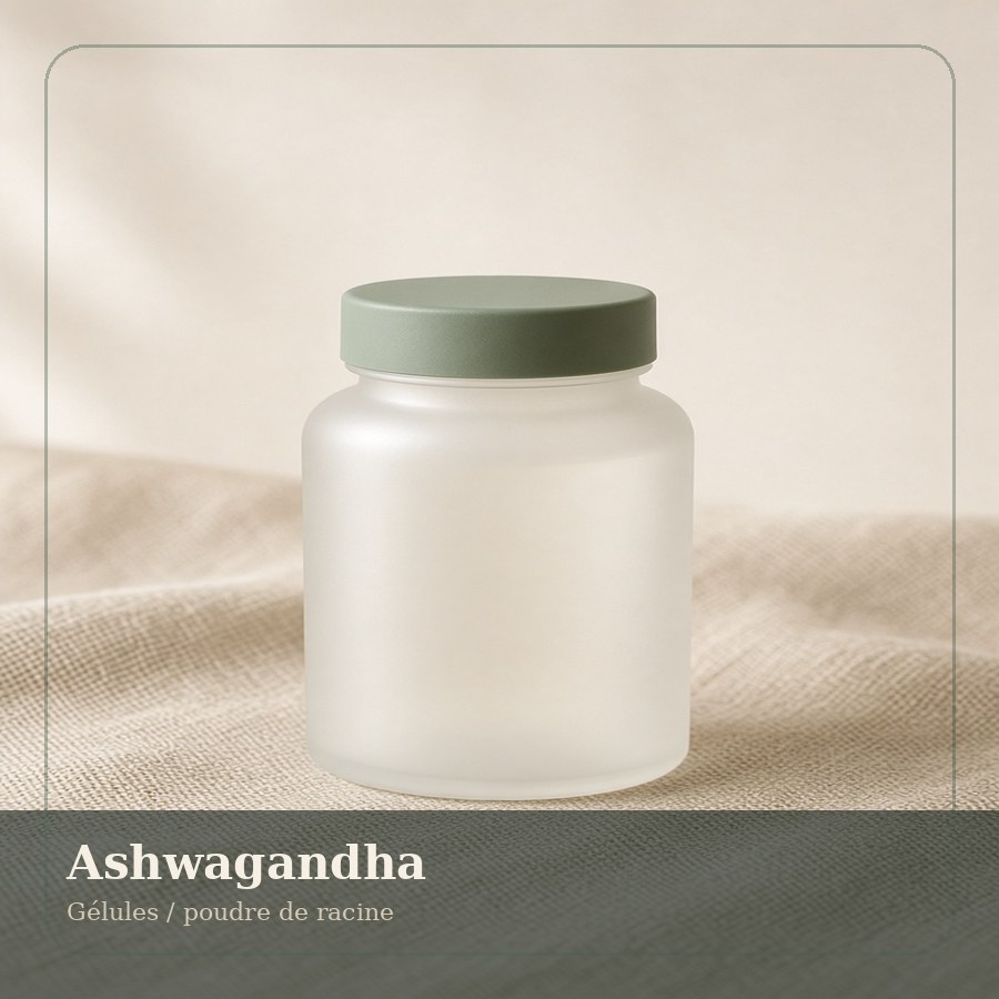 Planche illustrative de la préparation Ashwagandha, forme Gélules / poudre de racine, sans marque déposée